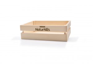 Cesto de madeira personalizado