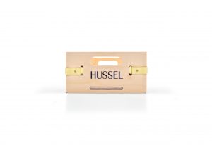 Caixa retangular em madeira