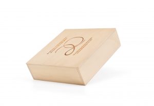 Caixa de madeira com tampa