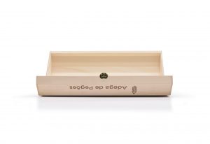 Caixa de madeira para garrafa