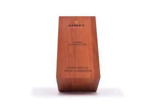 Caixa de madeira para garrafa